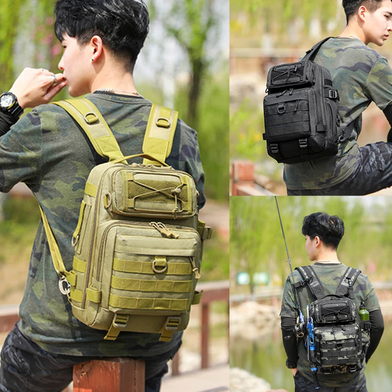20L Fishing Backpacks Tactical Assault Bag Military Pack Sling Bag Army Molle for Outdoor Hiking Camping Hunting Backpack Chest
20L Fishing Backpacks Tactical Assault Bag Military Pack Sling Bag Army Molle for Outdoor Hiking Camping Hunting Backpack Chest
