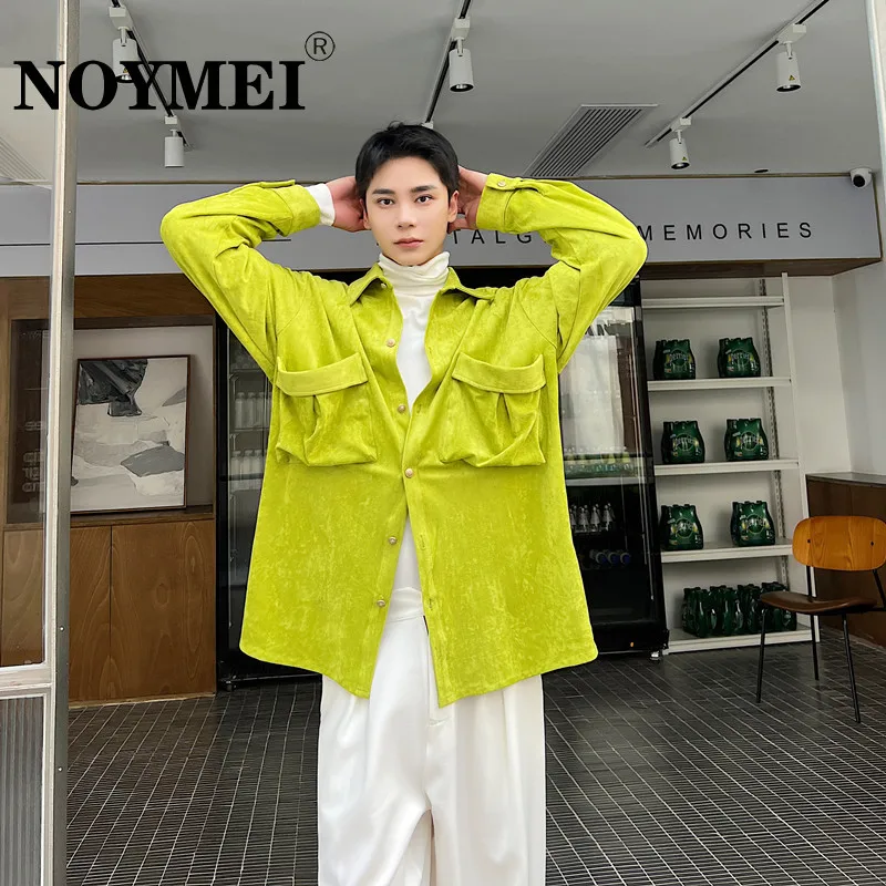NOYMEI 2023 Men's Shirt Lapel Long Sleeve Korean Style Temperament Autumn Solid Color Fashion All-match Male Top WA2683
NOYMEI 2023 Men's Shirt Lapel Long Sleeve Korean Style Temperament Autumn Solid Color Fashion All-match Male Top WA2683