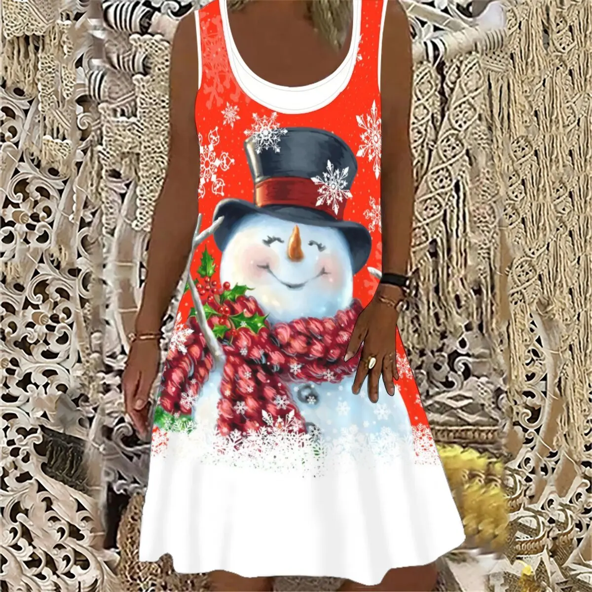 XXS-10XL Oversize Women's Summer New Christmas Print Round Neck Casual Loose Sleeveless Dress
XXS-10XL Oversize Women's Summer New Christmas Print Round Neck Casual Loose Sleeveless Dress