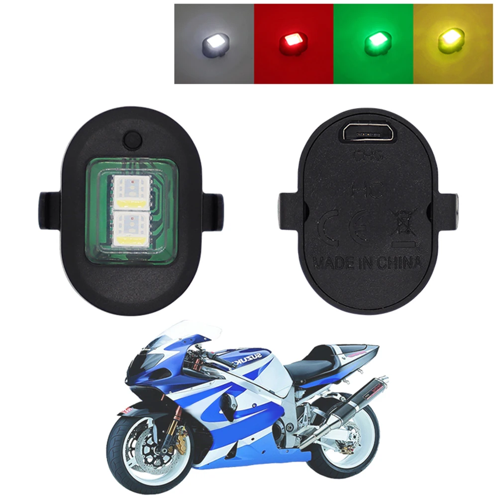 DC 5V LED Warning Light 4 Color 13 Modes ABS Mini LED Rechargeable Aircraft Light Strobe Light Drone Motorcycle Light Warning Li
DC 5V LED Warning Light 4 Color 13 Modes ABS Mini LED Rechargeable Aircraft Light Strobe Light Drone Motorcycle Light Warning Li
