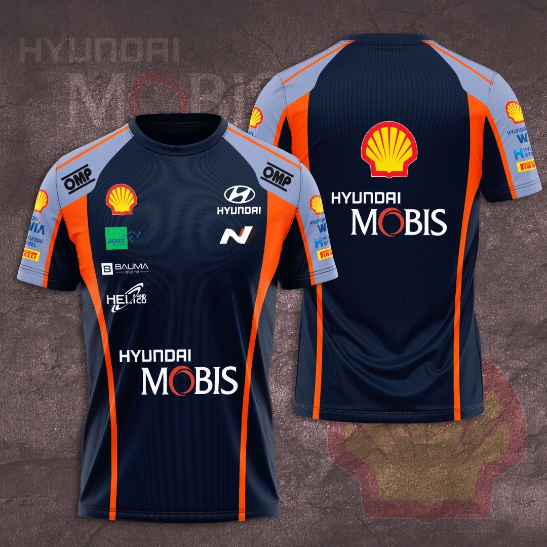 2023 Summer Hot WRC Hyundai Team Mobis Quick Dry Breathable O-neck Short Sleeve Men Women Oversized T-Shirt Children Clothes 
2023 Summer Hot WRC Hyundai Team Mobis Quick Dry Breathable O-neck Short Sleeve Men Women Oversized T-Shirt Children Clothes