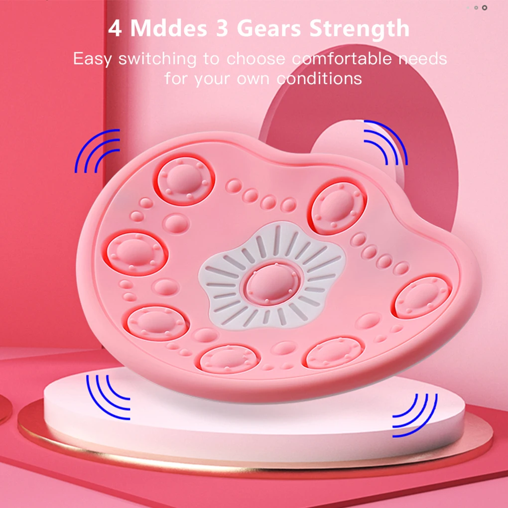 

4 Modes 3 Intensity Breast Massage Pad Vibration Chest Massager Blood Circulation Timing Enhancer Beauty Instrument