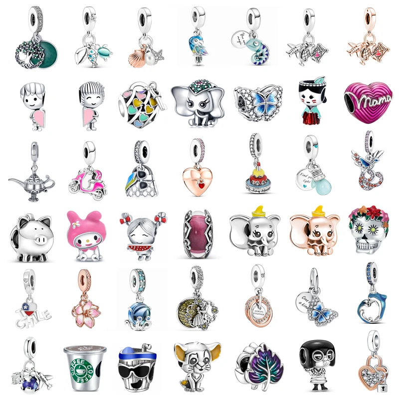 New Fashion Charm Original Parrot Chameleon Airplane Elephant Piggy Beaded Fit Original Pandora Ladies Bracelet Jewelry Gift
New Fashion Charm Original Parrot Chameleon Airplane Elephant Piggy Beaded Fit Original Pandora Ladies Bracelet Jewelry Gift