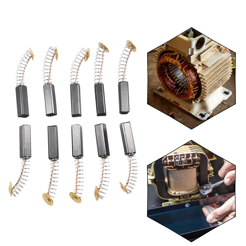 10pcs 6x6x20mm Replacement Motor Coal Carbon Brushes Feathered Motorbrush Drill For Electric Hammer Power Tools Accessories
10pcs 6x6x20mm Replacement Motor Coal Carbon Brushes Feathered Motorbrush Drill For Electric Hammer Power Tools Accessories