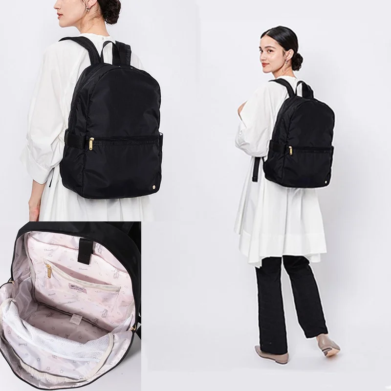 Cartoon Anime Sanrios Kawaii Women's Bag Black Powder Metal Series Tarp Bag Fashion Handbag Shoulder Messenger Bag Travel Bag
Cartoon Anime Sanrios Kawaii Women's Bag Black Powder Metal Series Tarp Bag Fashion Handbag Shoulder Messenger Bag Travel Bag