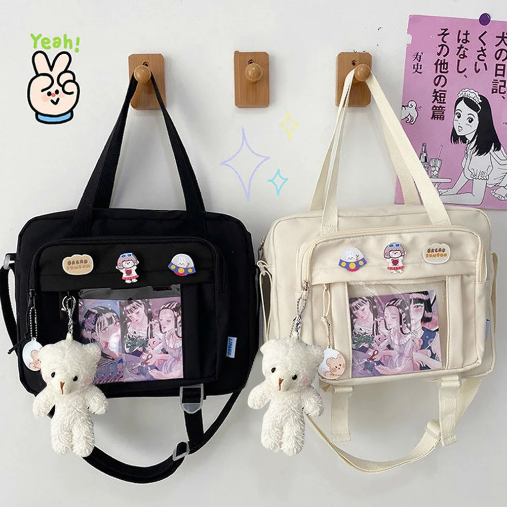 Fashion Female Book Handbags Zipper Japanese Crossbody Handbags Large Capacity Crossbody Messenger Handbags for High School Girl
Fashion Female Book Handbags Zipper Japanese Crossbody Handbags Large Capacity Crossbody Messenger Handbags for High School Girl