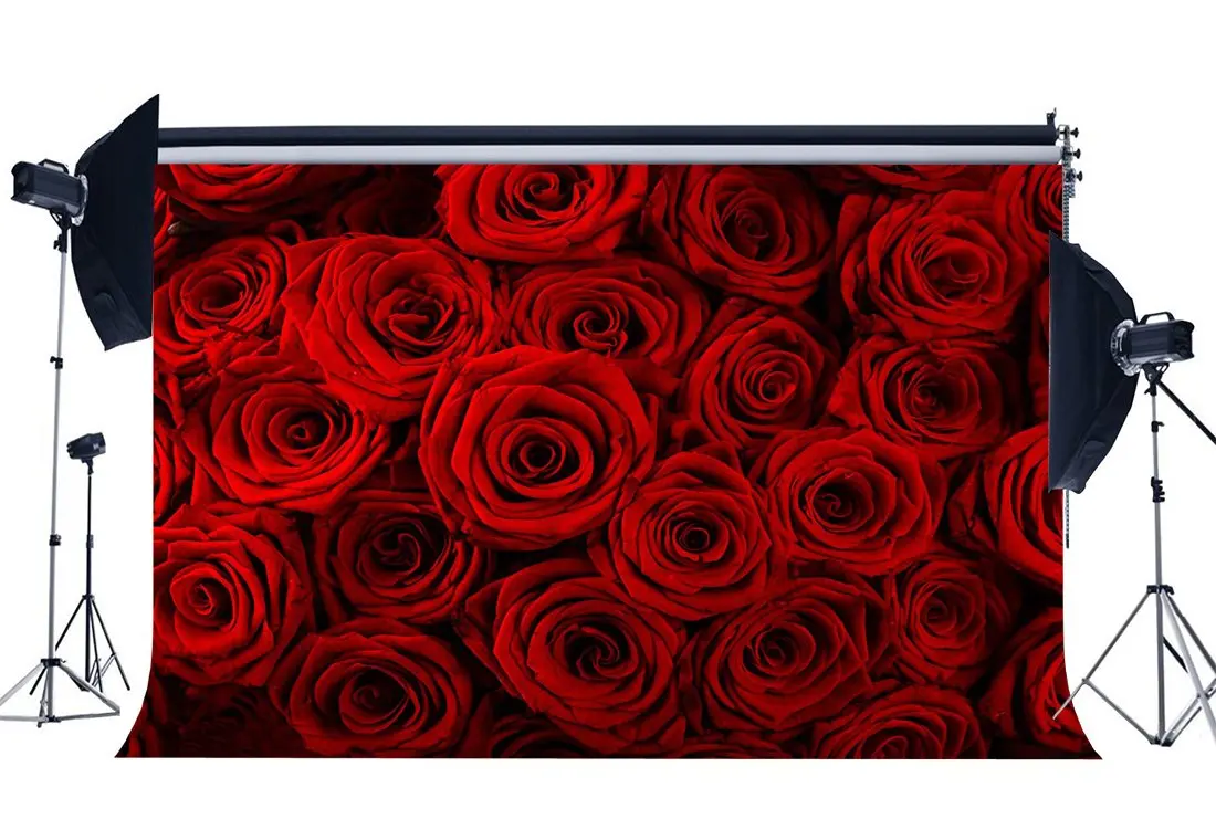Blooming Fresh Red Rose Flowers Backdrop Valentine's Day Romantic Wedding Decoration Wallpaper Photography Background
Blooming Fresh Red Rose Flowers Backdrop Valentine's Day Romantic Wedding Decoration Wallpaper Photography Background