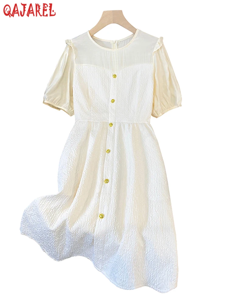 

Женское однотонное платье средней длины, Элегантное повседневное облегающее белое вечернее платье, праздничное винтажное шикарное платье для выпускного, лето 2023