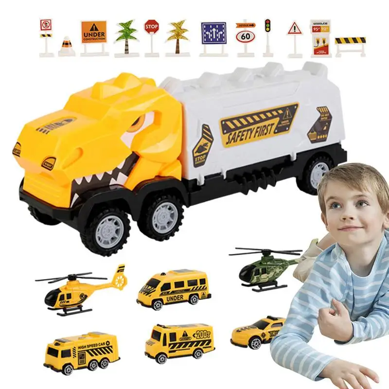 Грузовик для транспортировки динозавров, двудверный багажник, динозавр, грузовик, большой погрузчик, строительный комплект, Автомобильный перевозчик, грузовик, игрушки с маленькими автомобилями 
Грузовик для транспортировки динозавров, двудверный багажник, динозавр, грузовик, большой погрузчик, строительный комплект, Автомобильный перевозчик, грузовик, игрушки с маленькими автомобилями