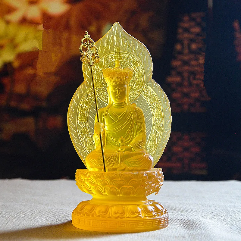 Delicate 18cm Yellow Resin Sitting Ksitigarbha Buddha Statue ,Tibetan Keep Safe Suppliers Home Putting Decorations Figurines
Delicate 18cm Yellow Resin Sitting Ksitigarbha Buddha Statue ,Tibetan Keep Safe Suppliers Home Putting Decorations Figurines