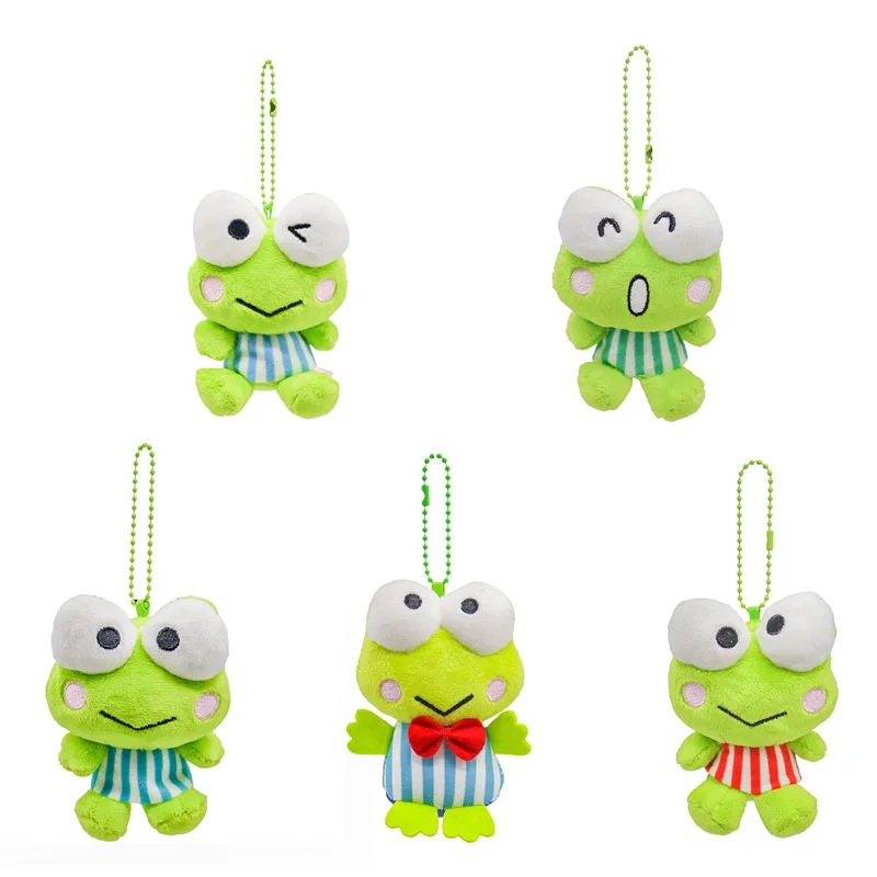 

Sanrio My Melody Kero Kero Keroppi Cartoon Plush Stuffed Doll Cute Backpack Pendant Little Frog Key Chain Gifts for Boys Girls