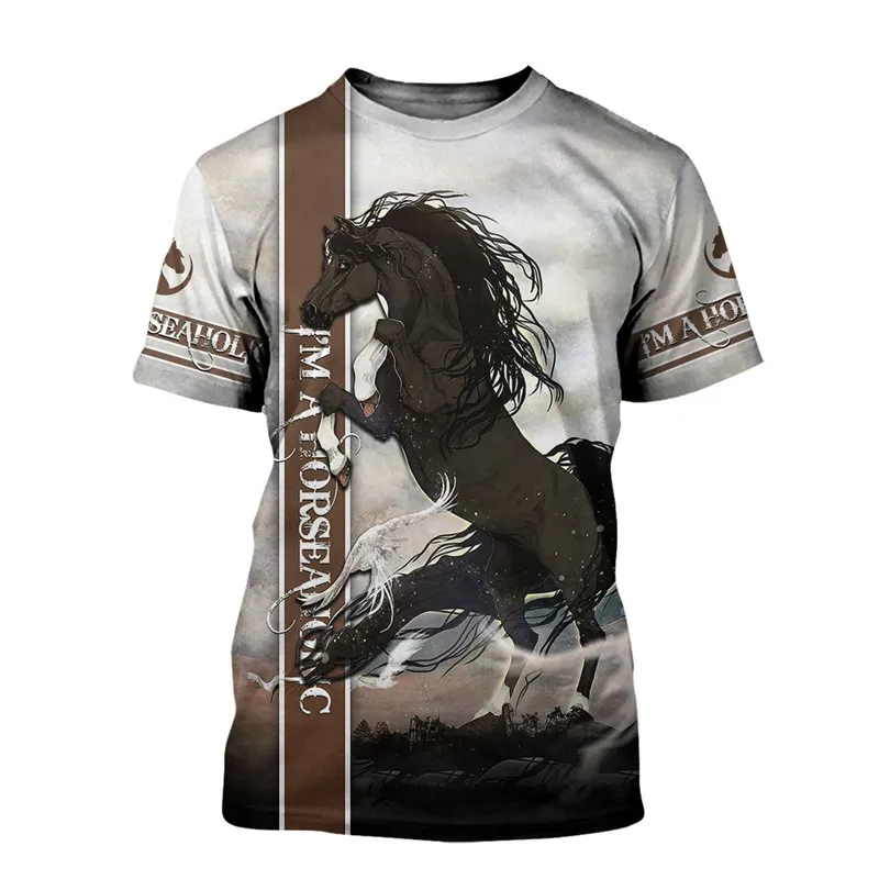 Fashion I am a fanatical horse pattern 3D full print T-shirt Beach Harajuku hip-hop T-shirt Summer O-neck round-sleeved T-shirt
Fashion I am a fanatical horse pattern 3D full print T-shirt Beach Harajuku hip-hop T-shirt Summer O-neck round-sleeved T-shirt