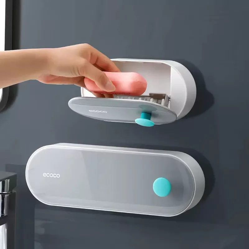 2023 ECOCO Wall-mounted Soap Dish With Lid Drain Soap Holder Storage Box Bathroom Shower Soap Holder Creative Bathroom Accessori
2023 ECOCO Wall-mounted Soap Dish With Lid Drain Soap Holder Storage Box Bathroom Shower Soap Holder Creative Bathroom Accessori