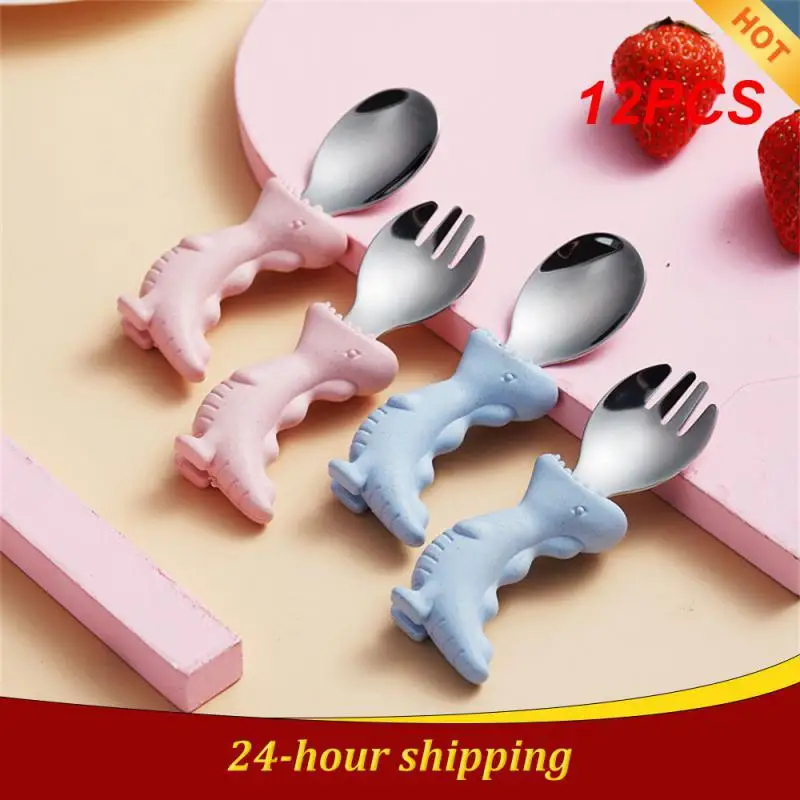 Ложка-вилка из нержавеющей стали для обучения младенцу, 12 шт.
Ложка-вилка из нержавеющей стали для обучения младенцу, 12 шт.