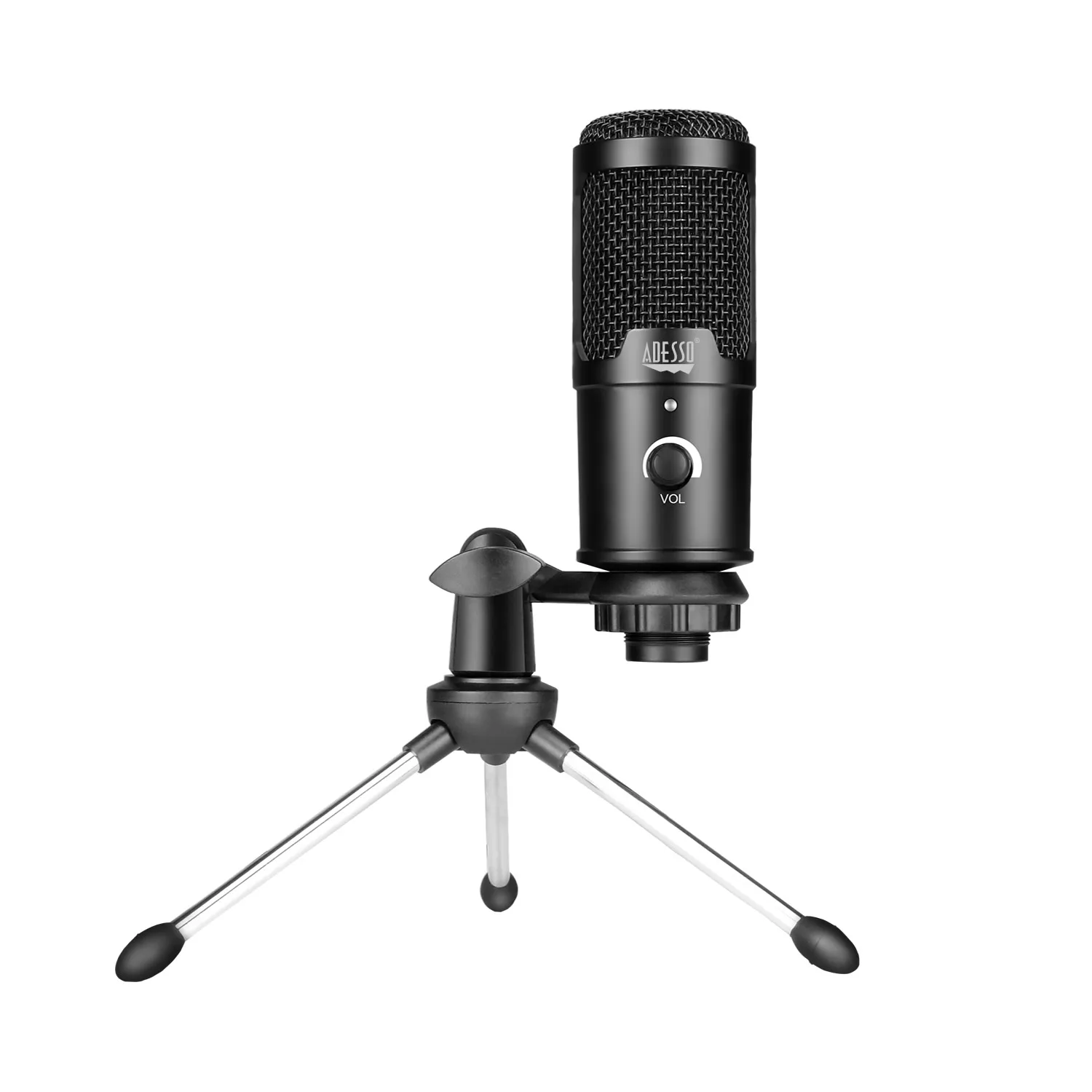 Cardioid Condenser USB Microphone with Stand Recording, Streaming and Meetings, Black
Cardioid Condenser USB Microphone with Stand Recording, Streaming and Meetings, Black