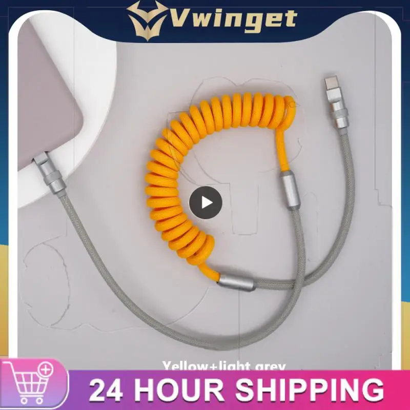 Spiral Cable Protable Fast Charging Type C Cable Durable Practical Data Cable New For Samsung Redmi Poco Huawei Honor
Spiral Cable Protable Fast Charging Type C Cable Durable Practical Data Cable New For Samsung Redmi Poco Huawei Honor