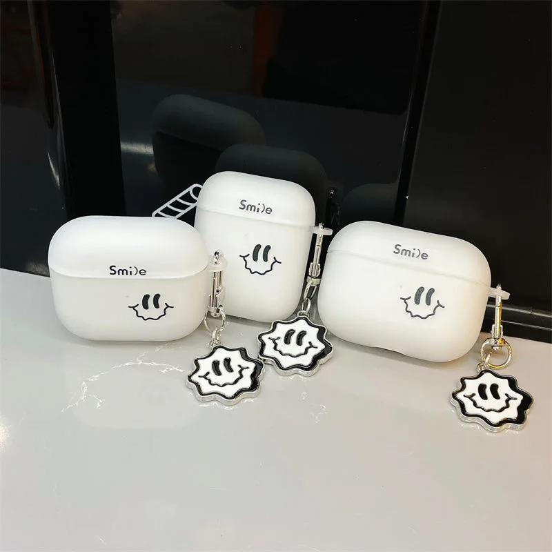 Smiley Fundas For AirPods 1/2 Pro Case Korean Ins Headphone Case For Air pods 3 Pro Matte TPU Earphone Cover With Keychain capa
Smiley Fundas For AirPods 1/2 Pro Case Korean Ins Headphone Case For Air pods 3 Pro Matte TPU Earphone Cover With Keychain capa