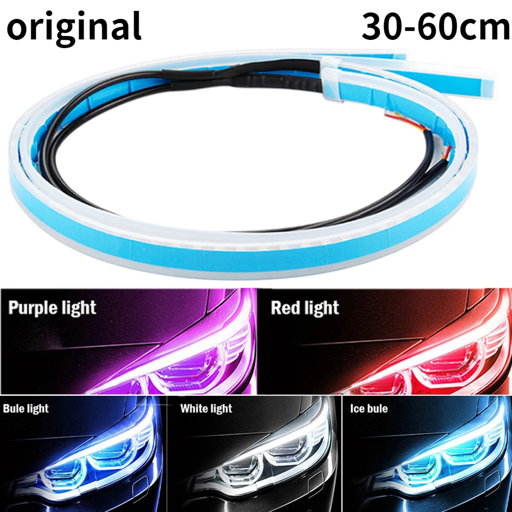 Original DRL Car Flexible LED Daytime Running Lights Turn Signal Lamp Headlight Waterproof 30cm 45cm 60cm White Red Yellow Blue
Original DRL Car Flexible LED Daytime Running Lights Turn Signal Lamp Headlight Waterproof 30cm 45cm 60cm White Red Yellow Blue