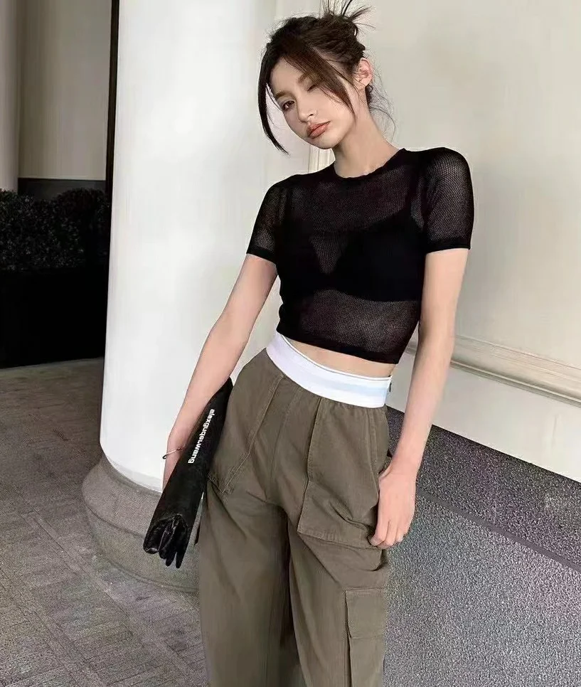 143407 Fashion Classic Trendy Luxury Designer cloth Solid color hollow out letter sunscreen sexy perspective top
143407 Fashion Classic Trendy Luxury Designer cloth Solid color hollow out letter sunscreen sexy perspective top