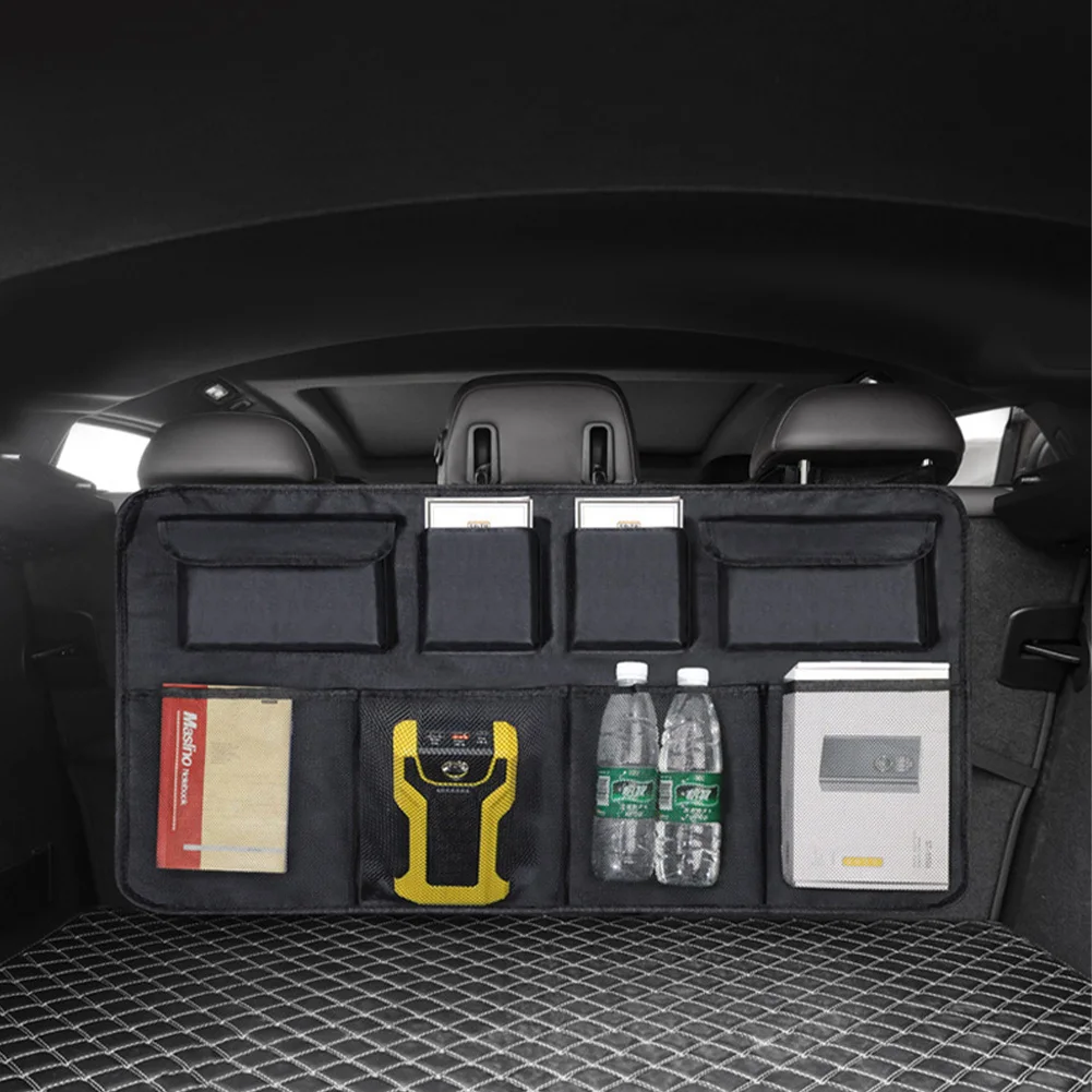 Large Capacity Car Trunk Organizer Back Seat Organizer Storage Bag with 4 Mesh Pocket Oxford Hanging Bag for SUV Offroad
Large Capacity Car Trunk Organizer Back Seat Organizer Storage Bag with 4 Mesh Pocket Oxford Hanging Bag for SUV Offroad