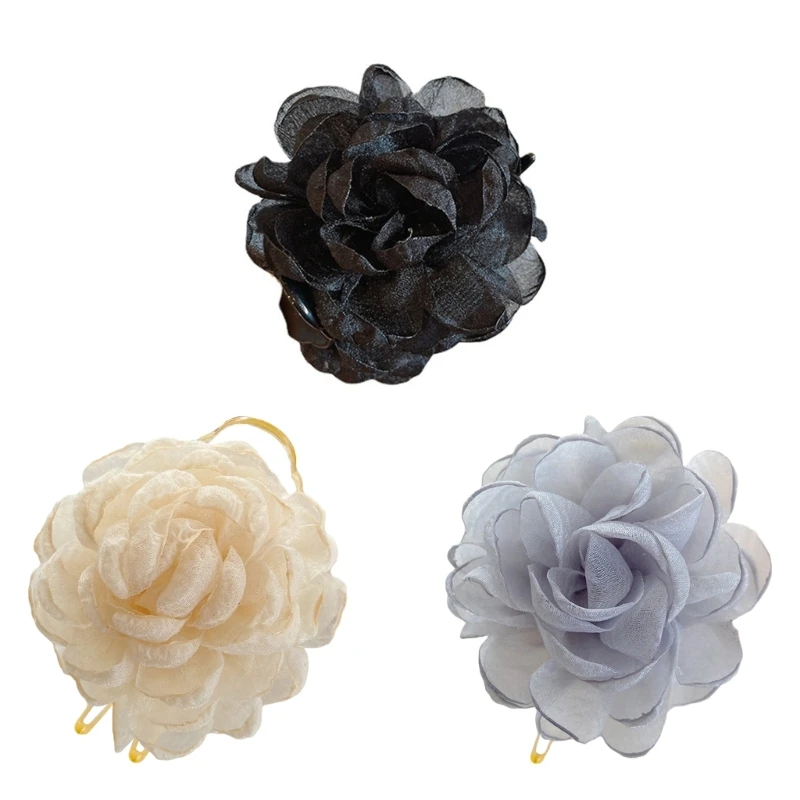 Hair Claw Clips for Girl Elegant Shark Clip Jaw Clamp Hair Claws Non-slip Camellia Hair-Barrette Women Jewelry Headdress
Hair Claw Clips for Girl Elegant Shark Clip Jaw Clamp Hair Claws Non-slip Camellia Hair-Barrette Women Jewelry Headdress
