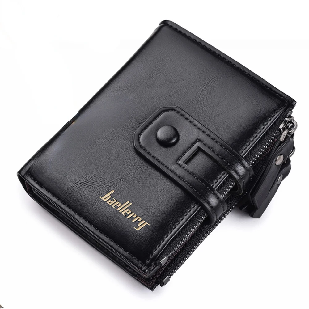 Gentleman Men Wallets Leather Double Zipper Card Holder Short Male Purse Coin Pocket Vintage Brand High Quailty Men Wallets
Gentleman Men Wallets Leather Double Zipper Card Holder Short Male Purse Coin Pocket Vintage Brand High Quailty Men Wallets