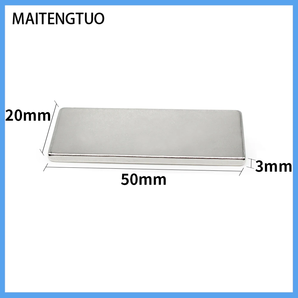 2/5/10/15/20PCS 50x20x3mm Quadrate Strong Powerful Magnets N35 Block Permanent NdFeB Magnet 50x20x3 Rare Earth Magnets 50*20*3
2/5/10/15/20PCS 50x20x3mm Quadrate Strong Powerful Magnets N35 Block Permanent NdFeB Magnet 50x20x3 Rare Earth Magnets 50*20*3