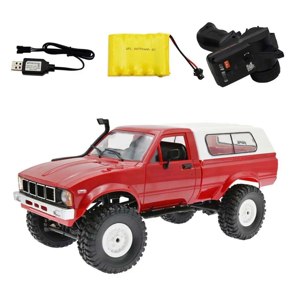 Off-road Climbing Crawler With LED Lights Buggy Model Car Pick Up Truck Remote Control RC Car Toy 
Off-road Climbing Crawler With LED Lights Buggy Model Car Pick Up Truck Remote Control RC Car Toy