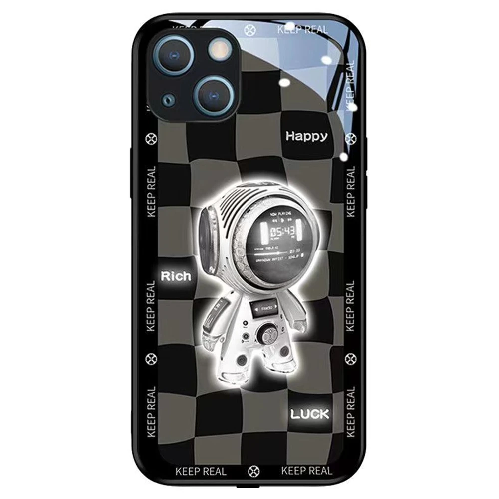 Cute LED Call Light Flash Up Glass Phone Case Astronaut Design Dropshipping Smart Control Luminous For iPhone 13 Pro Max Case
Cute LED Call Light Flash Up Glass Phone Case Astronaut Design Dropshipping Smart Control Luminous For iPhone 13 Pro Max Case