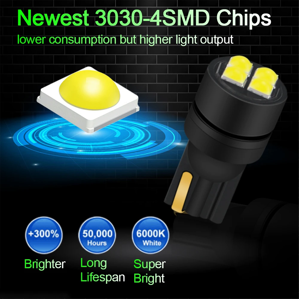 Auto T10 W5W Car Bulb LED Lens Reading Interior Door Lamp Map License Plate Side Clearance Light 500Lm 12V Canbus 31mm 10PCS
Auto T10 W5W Car Bulb LED Lens Reading Interior Door Lamp Map License Plate Side Clearance Light 500Lm 12V Canbus 31mm 10PCS