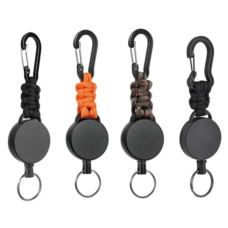 Outdoor Climbing Carabiner Keychain Heavy Duty Paracord Keyrings Retractable Rope Carabiner Keychain for Outdoor Camping
Outdoor Climbing Carabiner Keychain Heavy Duty Paracord Keyrings Retractable Rope Carabiner Keychain for Outdoor Camping