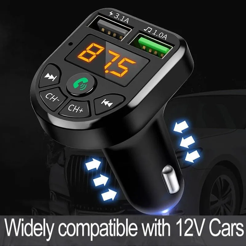 Brand New Durable High Quality Bluetooth FM Transmitter Player Transmitter USB FM Handsfree Wireless 35x45x75mm
Brand New Durable High Quality Bluetooth FM Transmitter Player Transmitter USB FM Handsfree Wireless 35x45x75mm