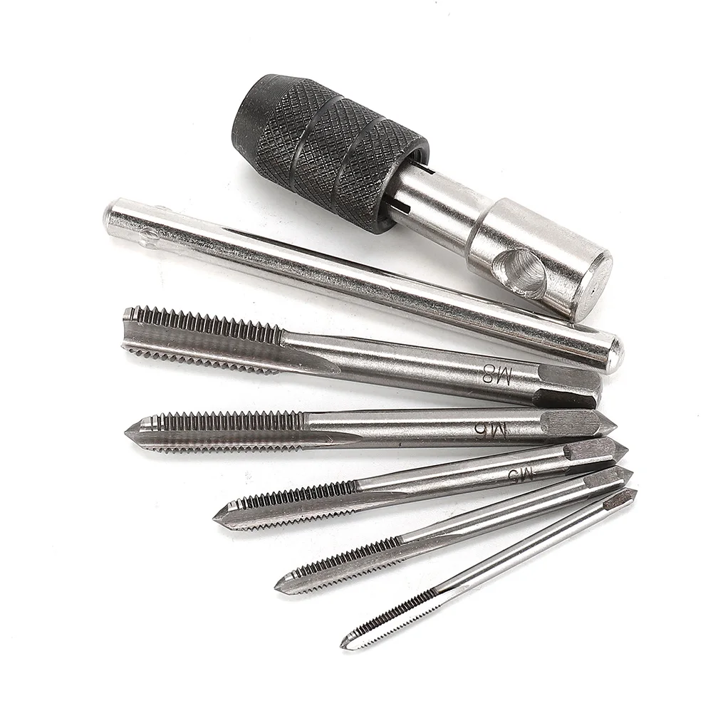 1 Set M3-M8 Tap Drill Set T Handle Ratchet Tap Wrench Machinist Tool With Screw For Ratcheting Power Tool Accessories
1 Set M3-M8 Tap Drill Set T Handle Ratchet Tap Wrench Machinist Tool With Screw For Ratcheting Power Tool Accessories