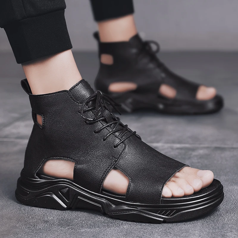 Men's Sandals Summer New Designer Breathable Leather Sandals Fashion High Top Men Casual Sandals Dress Business Sandals Mocassin
Men's Sandals Summer New Designer Breathable Leather Sandals Fashion High Top Men Casual Sandals Dress Business Sandals Mocassin