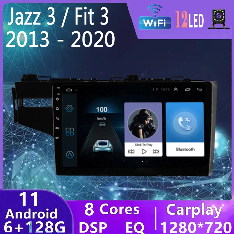 For Honda Jazz 3 2015 - 2020 Fit 3 GP GK 2013 - 2020 Car Radio Multimedia Video Player Navigation GPS 6+128G Android 11 Auto DVD
For Honda Jazz 3 2015 - 2020 Fit 3 GP GK 2013 - 2020 Car Radio Multimedia Video Player Navigation GPS 6+128G Android 11 Auto DVD