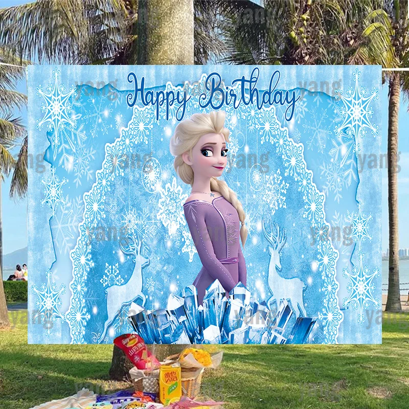 Disney Frozen White Anna Elsa Girls Photography Ice Forest Backdrop Custom Product Beautiful Princess Birthday Photo Background
Disney Frozen White Anna Elsa Girls Photography Ice Forest Backdrop Custom Product Beautiful Princess Birthday Photo Background