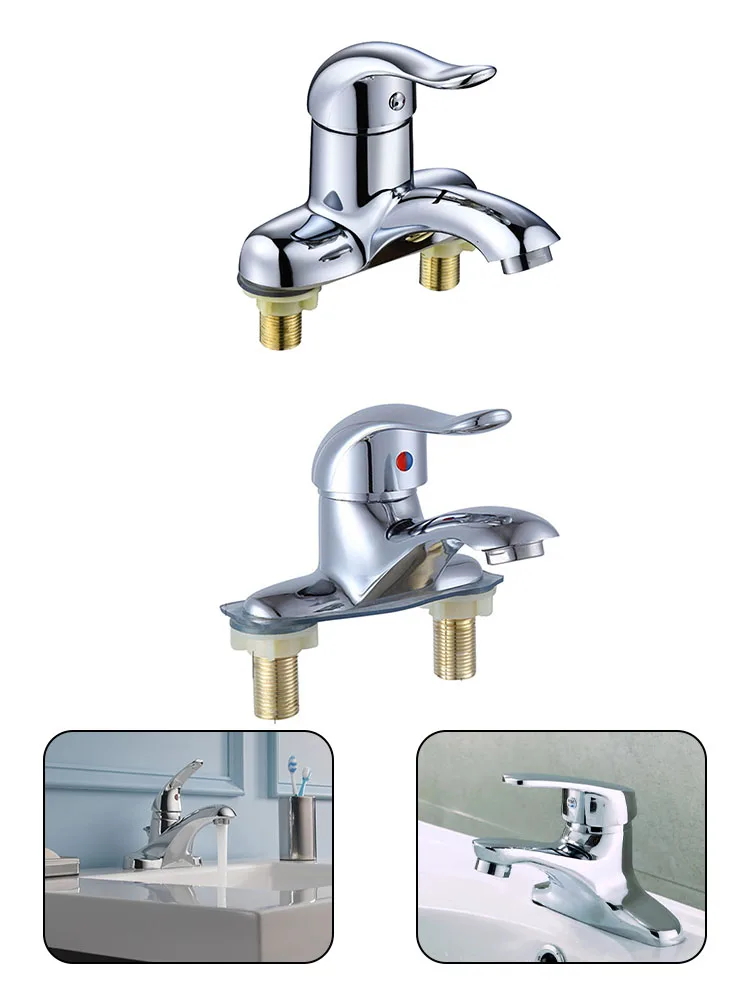 Faucet Stopcock Double Hole Basin Hot And Cold Water Bathroom Kitchen Sink Mixing Valve Switch Ceramic Valve Core 10.5x14.1cm
Faucet Stopcock Double Hole Basin Hot And Cold Water Bathroom Kitchen Sink Mixing Valve Switch Ceramic Valve Core 10.5x14.1cm