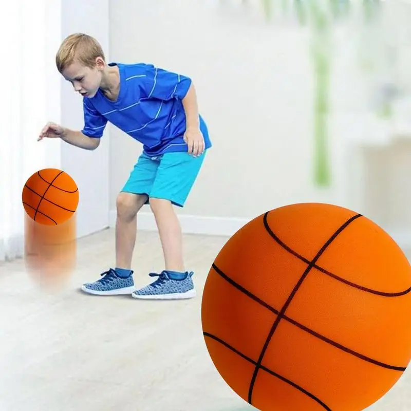 

18/21/24cm Bouncing Mute Ball Indoor Silent Basketball Baby Foam Toy Silent Playground Bounce Basketball Child Sports Toy Games