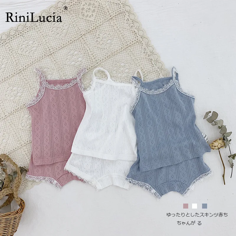 RiniLucia Summer Clothing Sets Elasticity Cotton Home Wear Kids Clothes Suit Summer Kids Pajama Sleeveless Shorts Suit 2022
RiniLucia Summer Clothing Sets Elasticity Cotton Home Wear Kids Clothes Suit Summer Kids Pajama Sleeveless Shorts Suit 2022