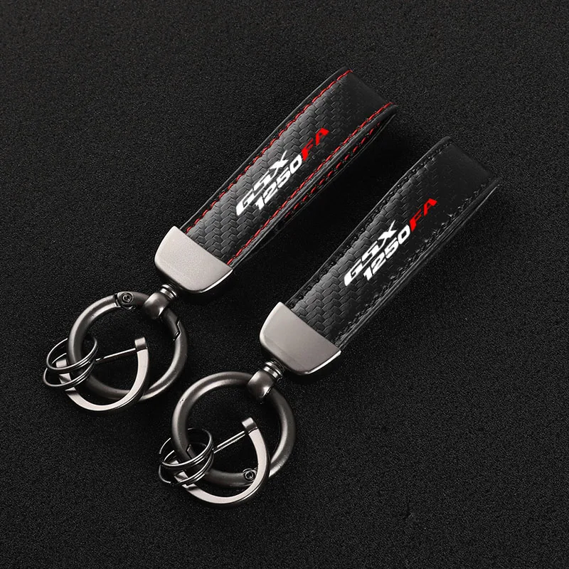 

High-Grade Carbon Fiber Motorcycle Keychain Holder Keyring for SUZUKI GSX 1250FA GSX 1250 FA Accessories