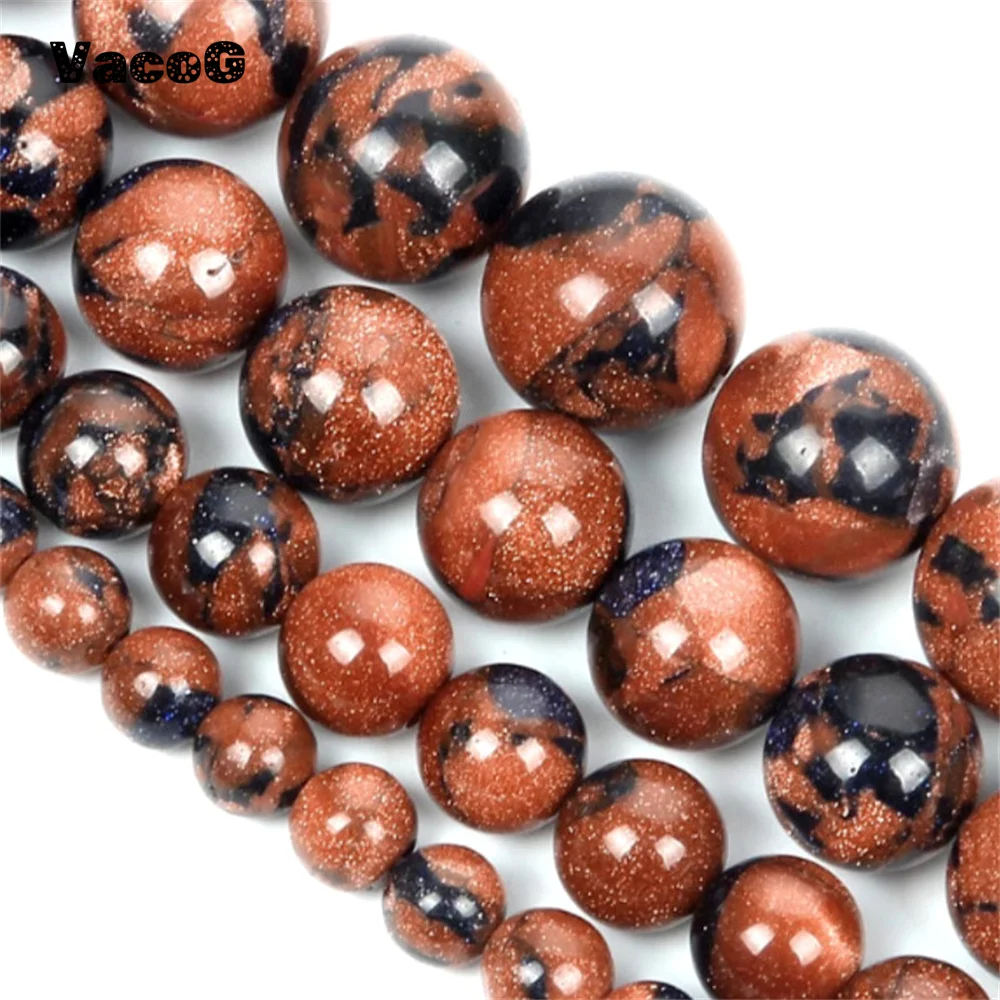 Wholesale Natural Mix Sand Stone Beads Blue Gold Sandstone Round Loose Spacer Beads For Jewelry Making DIY 4 6 8 10mm
Wholesale Natural Mix Sand Stone Beads Blue Gold Sandstone Round Loose Spacer Beads For Jewelry Making DIY 4 6 8 10mm