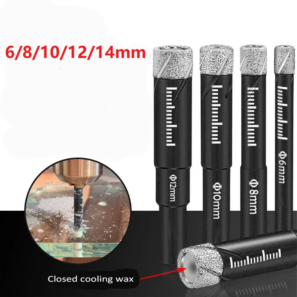 6/8/10/12/14mm Diamond Dry Drill Bits Hole Saw Cutter Marble Ceramic Tile 81mm Length Brazed Dry Tile Electric Drill Parts Bit
6/8/10/12/14mm Diamond Dry Drill Bits Hole Saw Cutter Marble Ceramic Tile 81mm Length Brazed Dry Tile Electric Drill Parts Bit