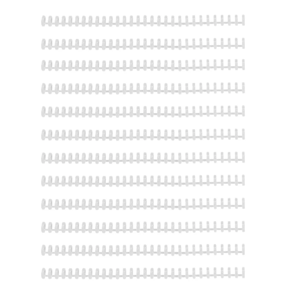 Spiral Binding Coil 30Pcs White Bindings Spines Binder Combs Spines for Book Notebook Business Proposals Reports Menus
Spiral Binding Coil 30Pcs White Bindings Spines Binder Combs Spines for Book Notebook Business Proposals Reports Menus