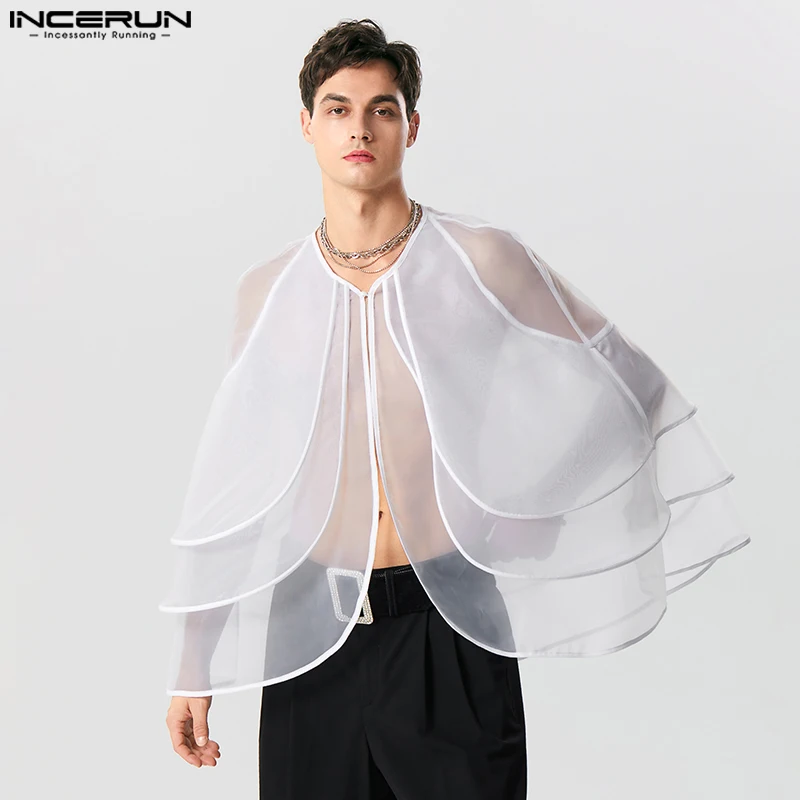 INCERUN 2023 Men Shirt Mesh See Through Ruffle Loose Male Cardigan Lace Up Streetwear Summer Sexy Fashion Party Irregular Shirts
INCERUN 2023 Men Shirt Mesh See Through Ruffle Loose Male Cardigan Lace Up Streetwear Summer Sexy Fashion Party Irregular Shirts