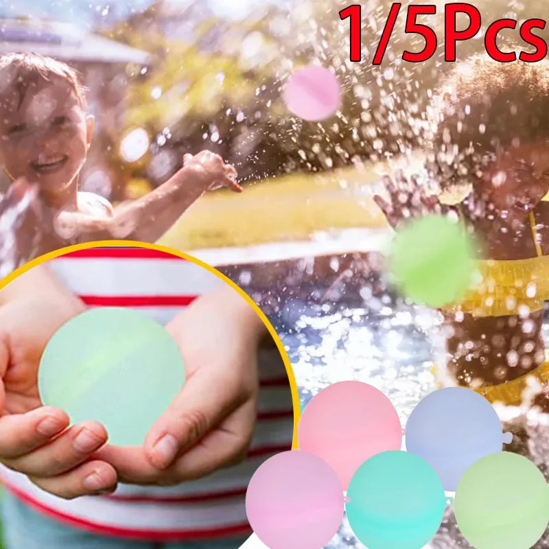 5pcs Silicone Water ball Reusable Creative Summer Pool Toy Silicone Water ball Water Injection Toy Children Adult Party
5pcs Silicone Water ball Reusable Creative Summer Pool Toy Silicone Water ball Water Injection Toy Children Adult Party