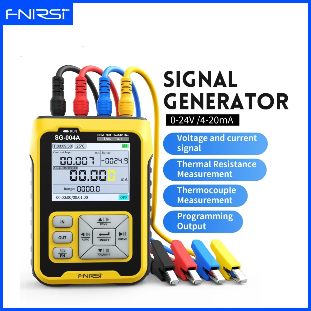 FNIRSI SG-004A 4-20mA Multifunctional Signal Generator PT100 Thermocouple Resistance Pressure Transmitter Process Calibrator
FNIRSI SG-004A 4-20mA Multifunctional Signal Generator PT100 Thermocouple Resistance Pressure Transmitter Process Calibrator