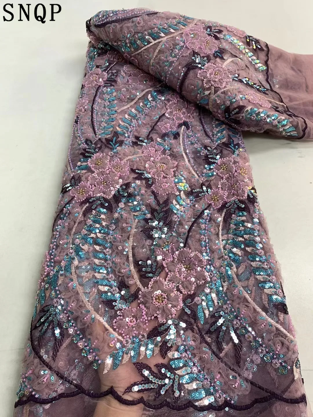 New arrival Hand-Made African 3D Lace Fabric 2023 High Quality French Tulle Net Special Sequins Beads For Nigeria Wedding
New arrival Hand-Made African 3D Lace Fabric 2023 High Quality French Tulle Net Special Sequins Beads For Nigeria Wedding