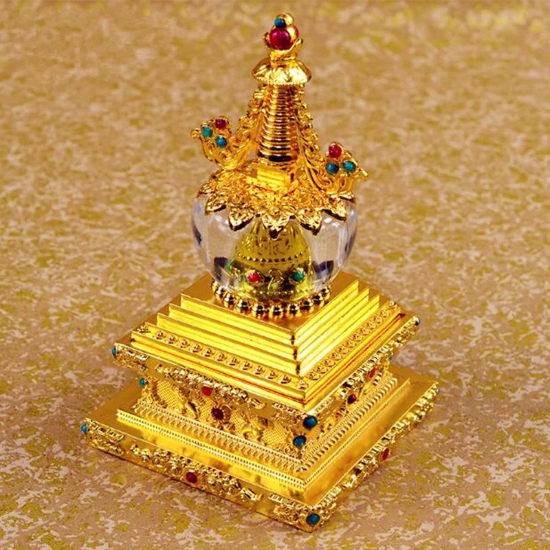 Fantastic Ancient Tibetan Buddhist Stupa Supplies Copper Bodhi Pagoda 14 Cm Gold Fine Workmanship / Buddha Tower Can Decoration
Fantastic Ancient Tibetan Buddhist Stupa Supplies Copper Bodhi Pagoda 14 Cm Gold Fine Workmanship / Buddha Tower Can Decoration