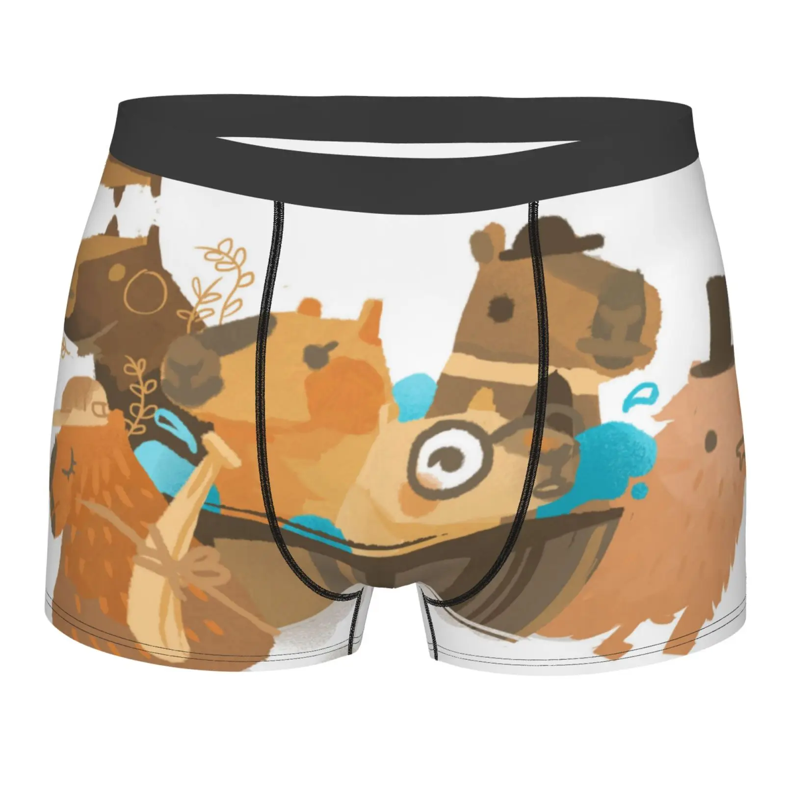 Милые мужские трусы Capybaras с мультяшным рисунком, двухстороннее мягкое цветочное нижнее белье для мальчиков с принтом из полиэстера
Милые мужские трусы Capybaras с мультяшным рисунком, двухстороннее мягкое цветочное нижнее белье для мальчиков с принтом из полиэстера