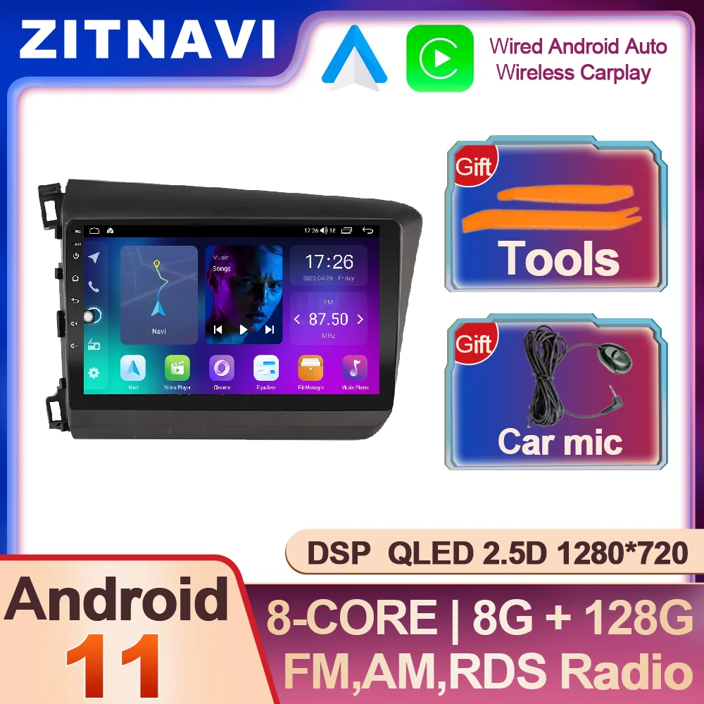 Android 11 For Honda Civic 2012 - 2015 Car Radio SWC 4G LTE Stereo Video Navigation GPS RDS Multimedia Player DSP QLED ADAS AHD
Android 11 For Honda Civic 2012 - 2015 Car Radio SWC 4G LTE Stereo Video Navigation GPS RDS Multimedia Player DSP QLED ADAS AHD